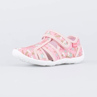 421089-13 розовый туфли летние дошкольные Текстиль