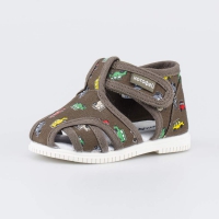 121067-71 оливковый туфли ясельная, малодетская Текстиль