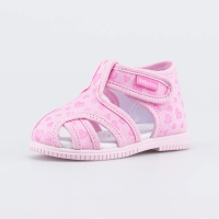 121068-71 розовый туфли летние ясельная, малодетская Текстиль