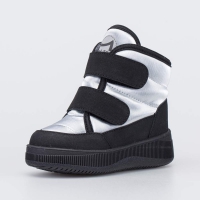 154020-43 серебрист. ботинки ясельная, малодетская Комбинирован.