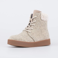 857017-42 бежевый ботинки женская Войлок
