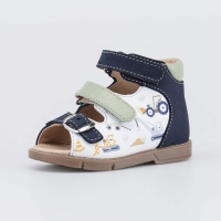 022162-26 син-бел туфли летние ясельная Нат. кожа