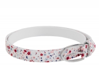 03804013-20 Ремень кожаный для девочек цветной р.70-90 см